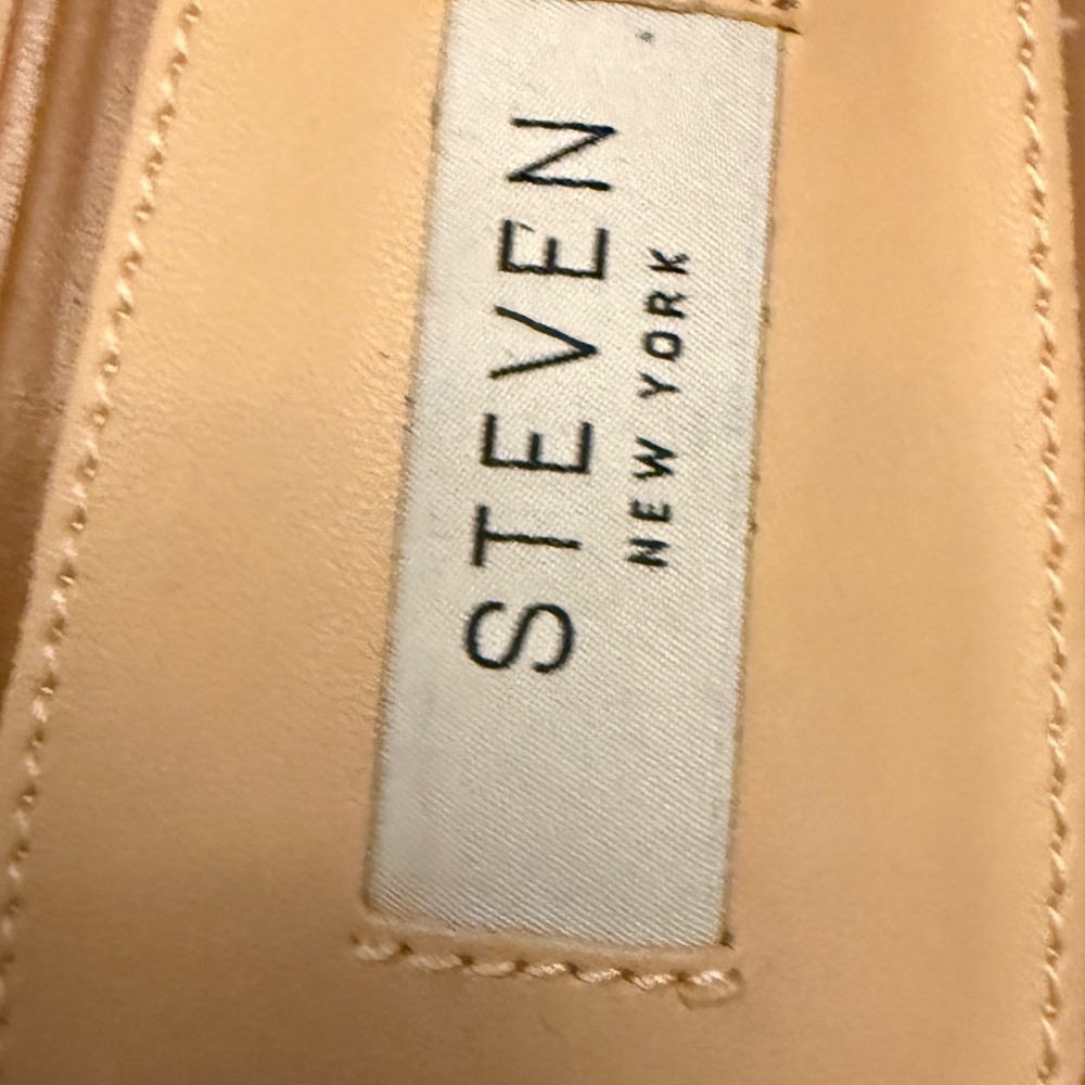 Steven New York Hadyn Cognac Leather H-Cutout Slide Sandals Mens 11 - Picture 4 of 9